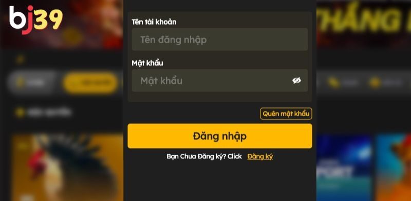Đăng Ký Mật khẩu tài khoản cần có độ mạnh cao để tăng cường bảo mật